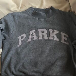 PARKE sweatshirt monochrome varsity mockneck